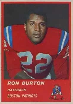 1963 Fleer #3 - Ron Burton - Boston Patriots - Front