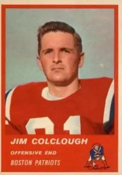 1963 Fleer #4 - Jim Colclough - Boston Patriots - Front
