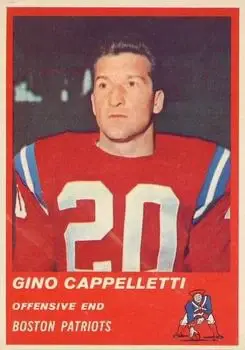 1963 Fleer #5 - Gino Cappelletti - Boston Patriots - Front