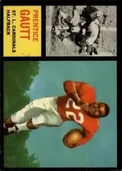 1962 Topps #142 - Prentice Gautt - St. Louis Cardinals - Front