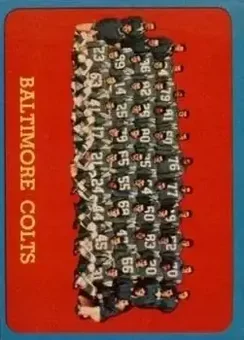 1963 Topps #12 - Card #12 - Baltimore Colts