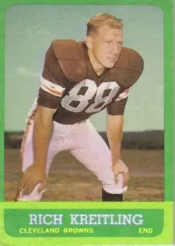 1963 Topps #16 - Rich Kreitling - Cleveland Browns - Front