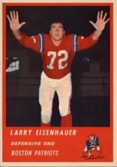1963 Fleer #11 - Larry Eisenhauer - Boston Patriots