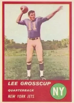 1963 Fleer #13 - Lee Grosscup - New York Jets