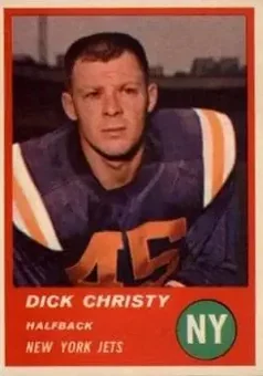 1963 Fleer #14 - Dick Christy - New York Jets