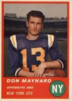 1963 Fleer #15 - Don Maynard - New York Jets - Front