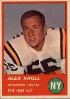 1963 Fleer #16 - Alex Kroll - New York Jets