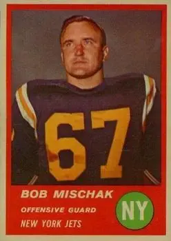 1963 Fleer #17 - Bob Mischak - New York Jets - Front