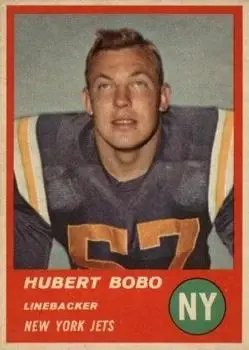 1963 Fleer #21 - Hubert Bobo - New York Jets - Front
