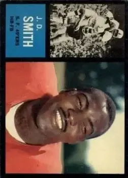 1962 Topps #153 - J.D. Smith - San Francisco 49ers - Front