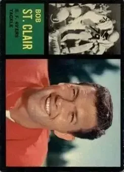 1962 Topps #157 - Bob St. Clair - San Francisco 49ers