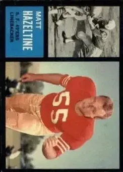 1962 Topps #160 - Matt Hazeltine - San Francisco 49ers