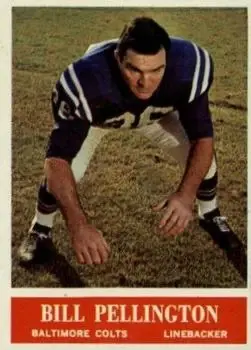 1964 Philadelphia #9 - Bill Pellington - Baltimore Colts - Front
