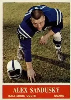 1964 Philadelphia #10 - Alex Sandusky - Baltimore Colts
