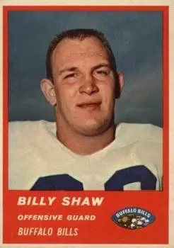 1963 Fleer #28 - Billy Shaw - Buffalo Bills
