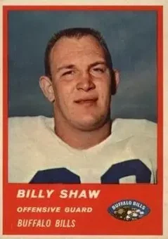1963 Fleer #28 - Billy Shaw - Buffalo Bills