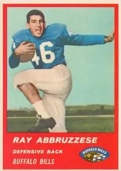 1963 Fleer #31 - Ray Abruzzese - Buffalo Bills