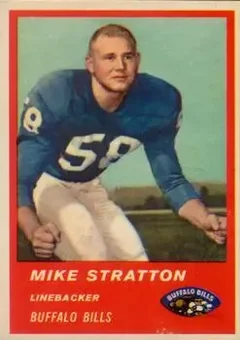 1963 Fleer #32 - Mike Stratton - Buffalo Bills