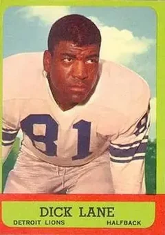 1963 Topps #32 - Richard Lane - Detroit Lions