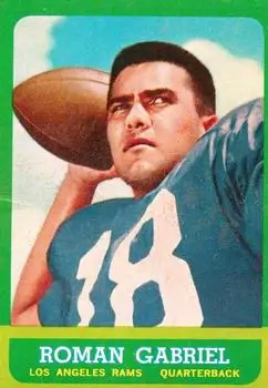 1963 Topps #37 - Roman Gabriel - Los Angeles Rams