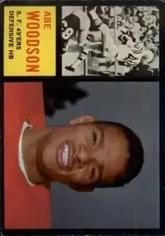 1962 Topps #161 - Abe Woodson - San Francisco 49ers