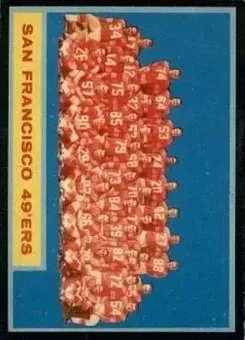1962 Topps #163 - Card #163 - San Francisco 49ers