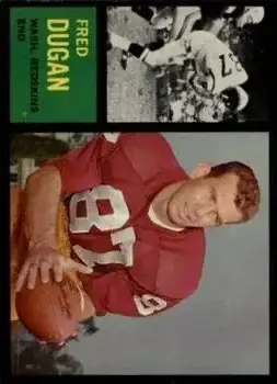 1962 Topps #170 - Fred Dugan - Washington Redskins - Front 1962 Topps #170 - Fred Dugan - Washington Redskins - Front