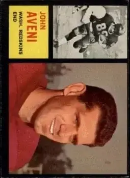 1962 Topps #171 - John Aveni - Washington Redskins - Front