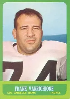 1963 Topps #42 - Frank Varrichione - Los Angeles Rams 1963 Topps #42 - Frank Varrichione - Los Angeles Rams