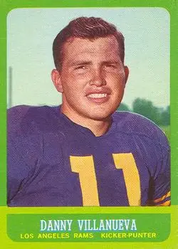 1963 Topps #43 - Danny Villanueva - Los Angeles Rams