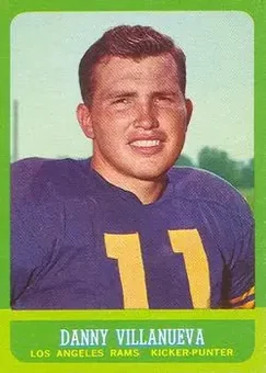 1963 Topps #43 - Danny Villanueva - Los Angeles Rams