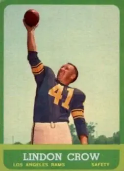 1963 Topps #45 - Lindon Crow - Los Angeles Rams - Front 1963 Topps #45 - Lindon Crow - Los Angeles Rams - Front
