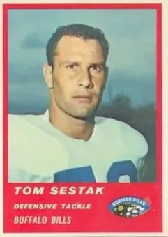 1963 Fleer #33 - Tom Sestak - Buffalo Bills