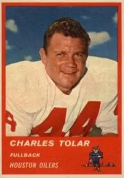 1963 Fleer #34 - Charley Tolar - Houston Oilers