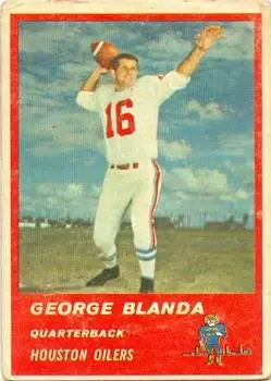 1963 Fleer #36 - George Blanda - Houston Oilers