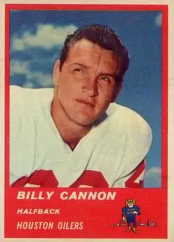 1963 Fleer #37 - Billy Cannon - Houston Oilers