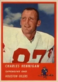 1963 Fleer #38 - Charlie Hennigan - Houston Oilers