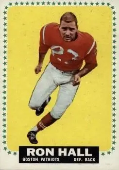 1964 Topps #12 - Ron Hall - Boston Patriots
