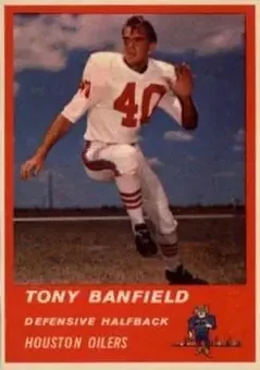 1963 Fleer #41 - Tony Banfield - Houston Oilers