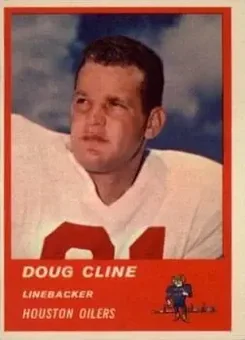 1963 Fleer #42 - Doug Cline - Houston Oilers
