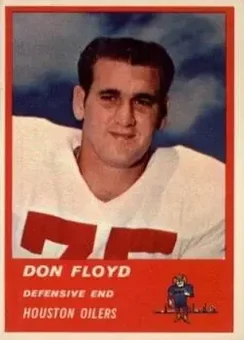 1963 Fleer #43 - Don Floyd - Houston Oilers