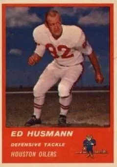1963 Fleer #44 - Ed Husmann - Houston Oilers