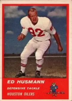 1963 Fleer #44 - Ed Husmann - Houston Oilers