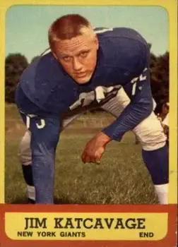 1963 Topps #55 - Jim Katcavage - New York Giants