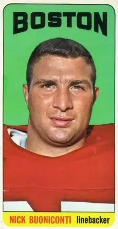 1965 Topps #3 - Nick Buoniconti - Boston Patriots