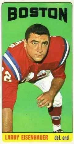 1965 Topps #8 - Larry Eisenhauer - Boston Patriots