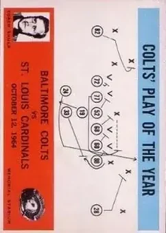 1965 Philadelphia #14 - Card #14 - Baltimore Colts