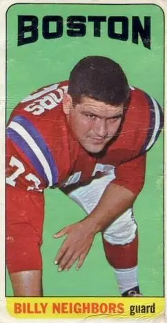 1965 Topps #15 - Bill Neighbors - Boston Patriots