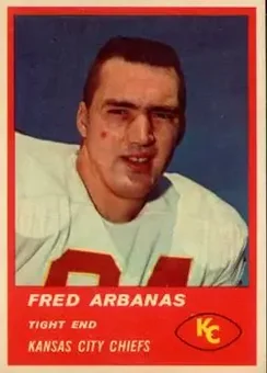 1963 Fleer #50 - Fred Arbanas - Kansas City Chiefs