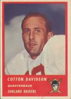 1963 Fleer #56 - Cotton Davidson - Oakland Raiders